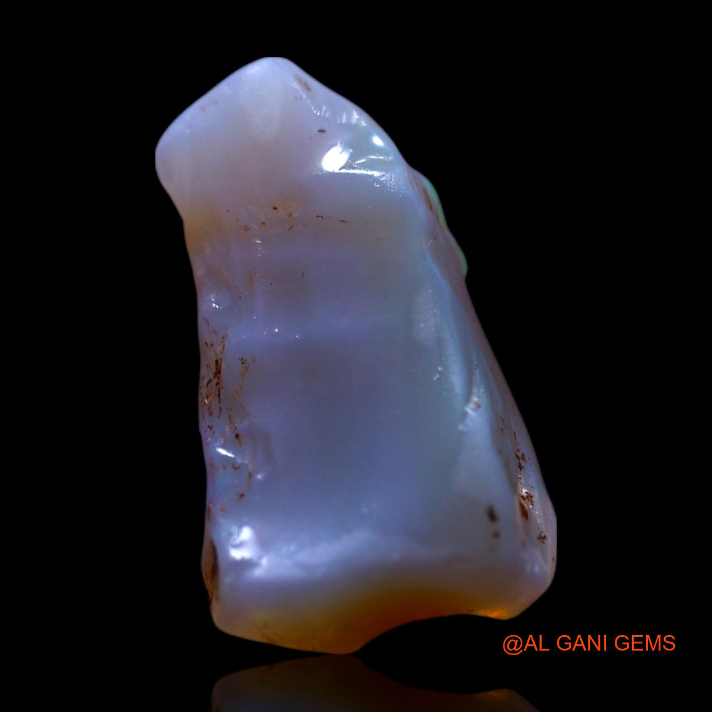 Natural Untreated Fire Opal Loose Gemstone Fancy Rough From Australia 4.00 Cts 15x8x5 mm RG-738