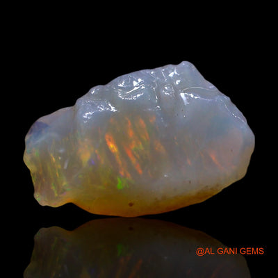 Natural Fire Opal Gemstone 4.00 Cts Loose Fancy Rough From Australia 15x9x5 mm RG-739