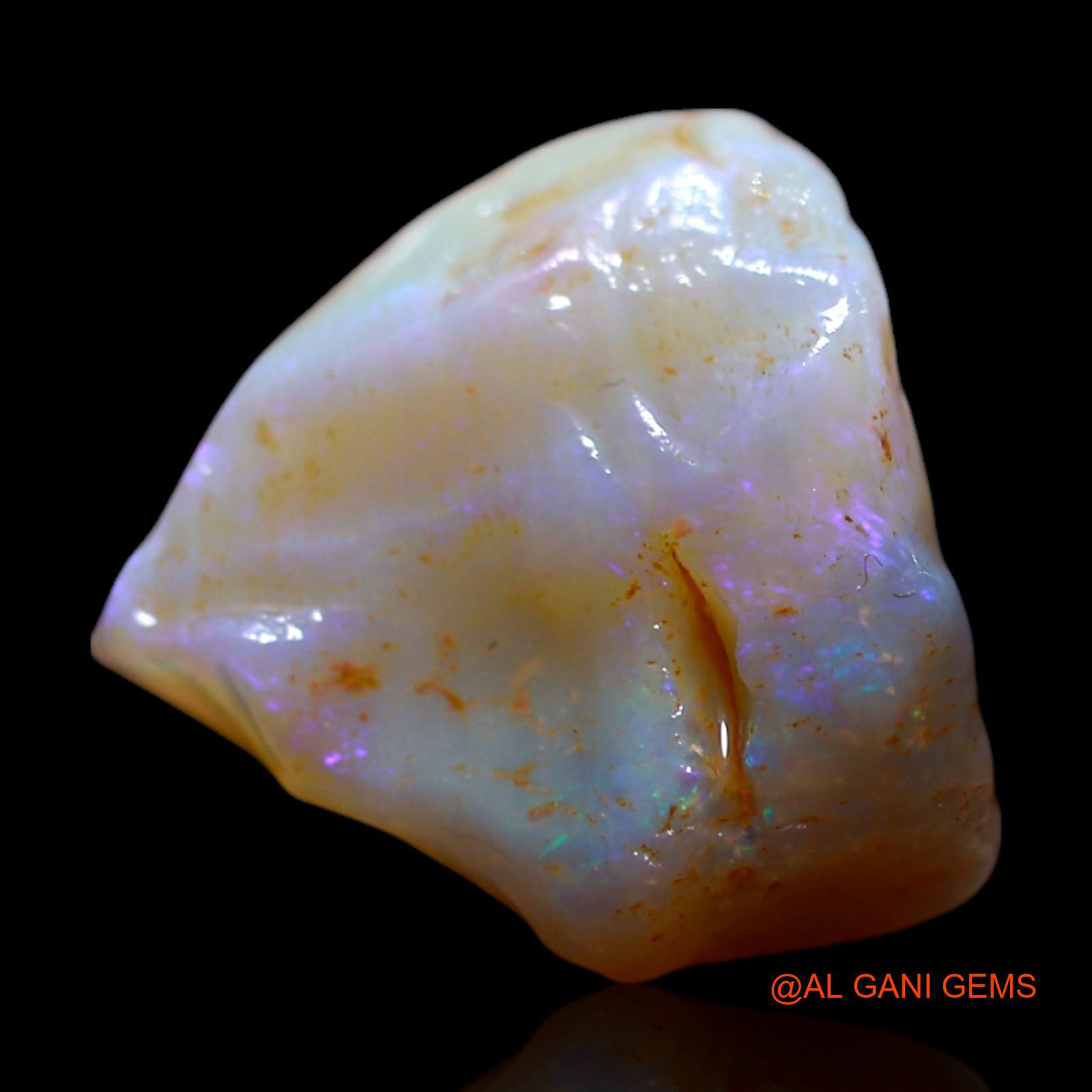 4.00 Cts Natural Australian Fire Opal Fancy Rough Loose Gemstone For Jewelry 13x12x5 mm RG-743