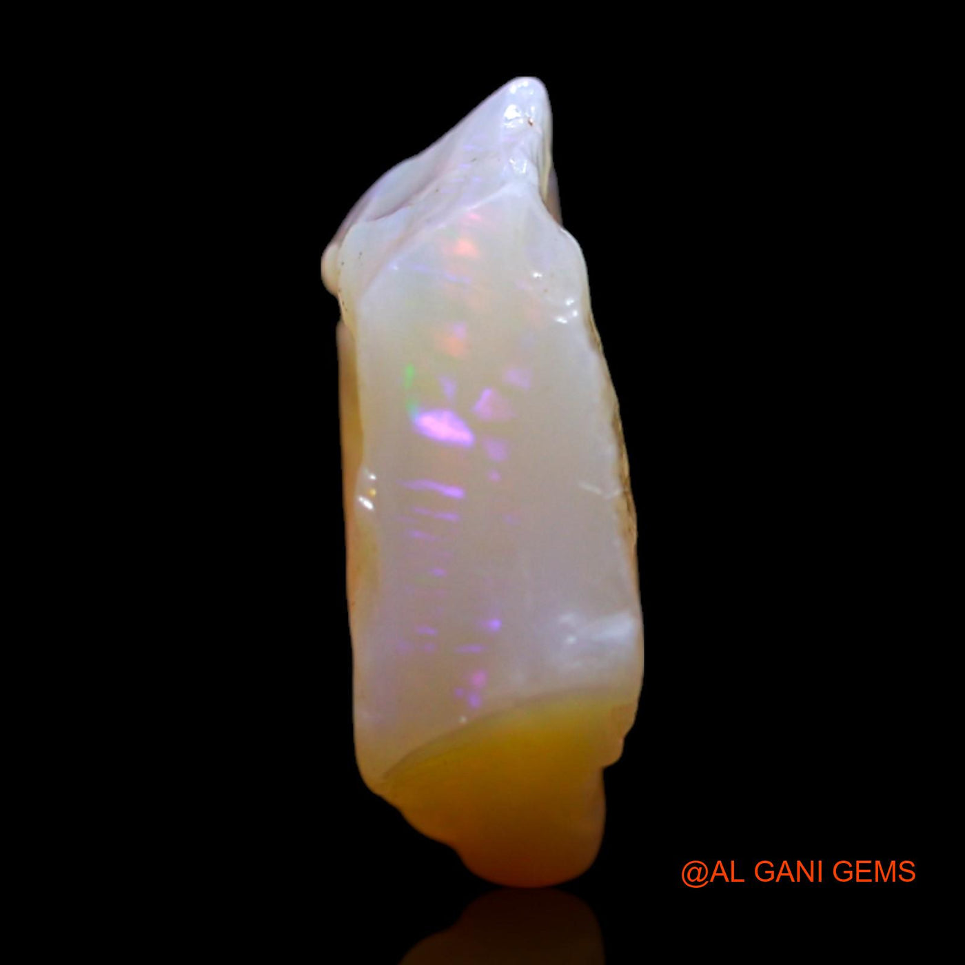 Natural Fire Opal Gemstone 5.00 Cts Loose Fancy Rough From Australia 12x7x5 mm RG-745