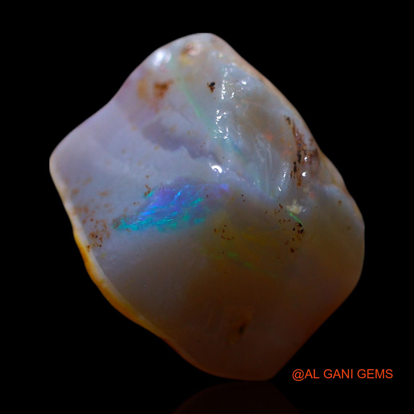 8.00 Cts Natural Australian Fire Opal Fancy Rough Loose Gemstone For Jewelry 11x10x5 mm RG-746