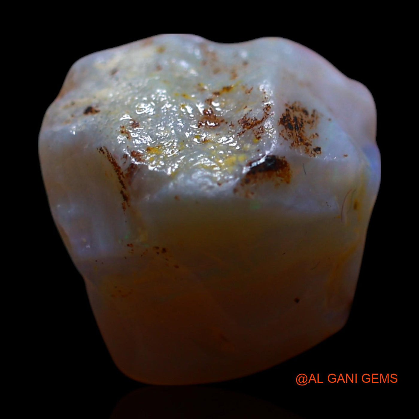 8.00 Cts Natural Australian Fire Opal Fancy Rough Loose Gemstone For Jewelry 11x10x5 mm RG-746