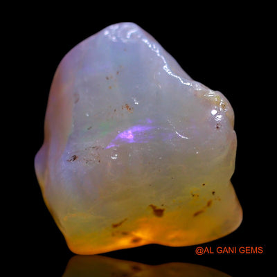 Natural Fire Opal Gemstone 6.00 Cts Loose Fancy Rough From Australia 13x12x8 mm RG-748