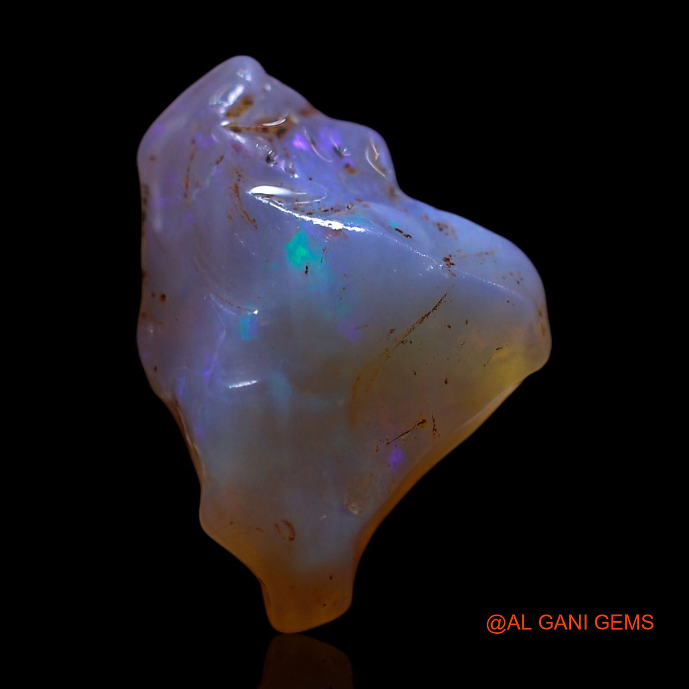4.00 Cts Natural Australian Fire Opal Loose Gemstone Fancy Rough 15x11x6 mm RG-752