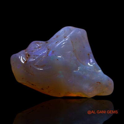 4.00 Cts Natural Australian Fire Opal Loose Gemstone Fancy Rough 15x11x6 mm RG-752