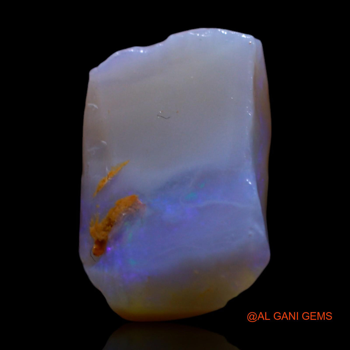 Natural Untreated Fire Opal Loose Gemstone Fancy Rough From Australia 4.00 Cts 14x9x5 mm RG-755
