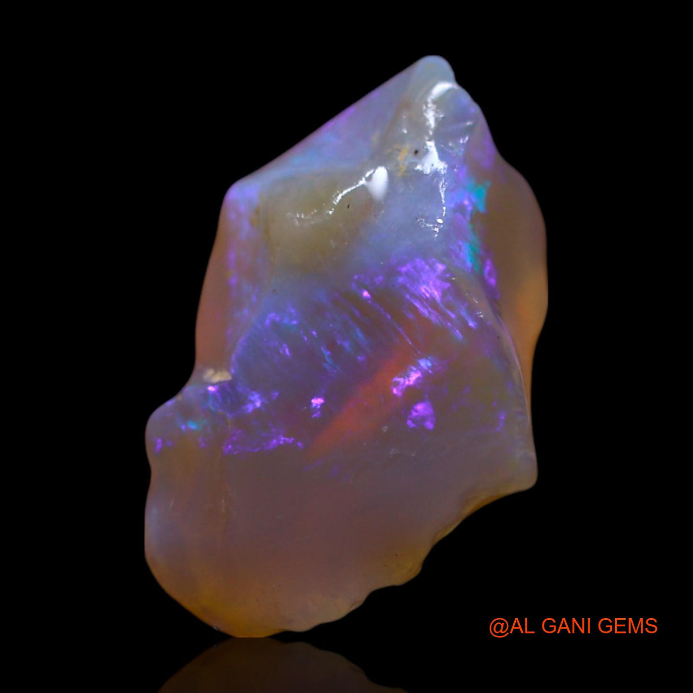 Natural Untreated Fire Opal Loose Gemstone Fancy Rough From Australia 4.00 Cts 15x10x7 mm RG-764