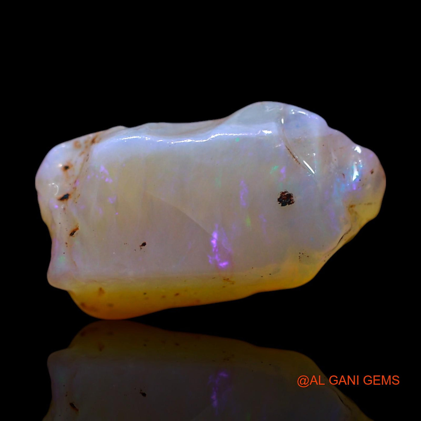 Natural Untreated Fire Opal Loose Gemstone Fancy Rough From Australia 4.00 Cts 14x8x6 mm RG-766