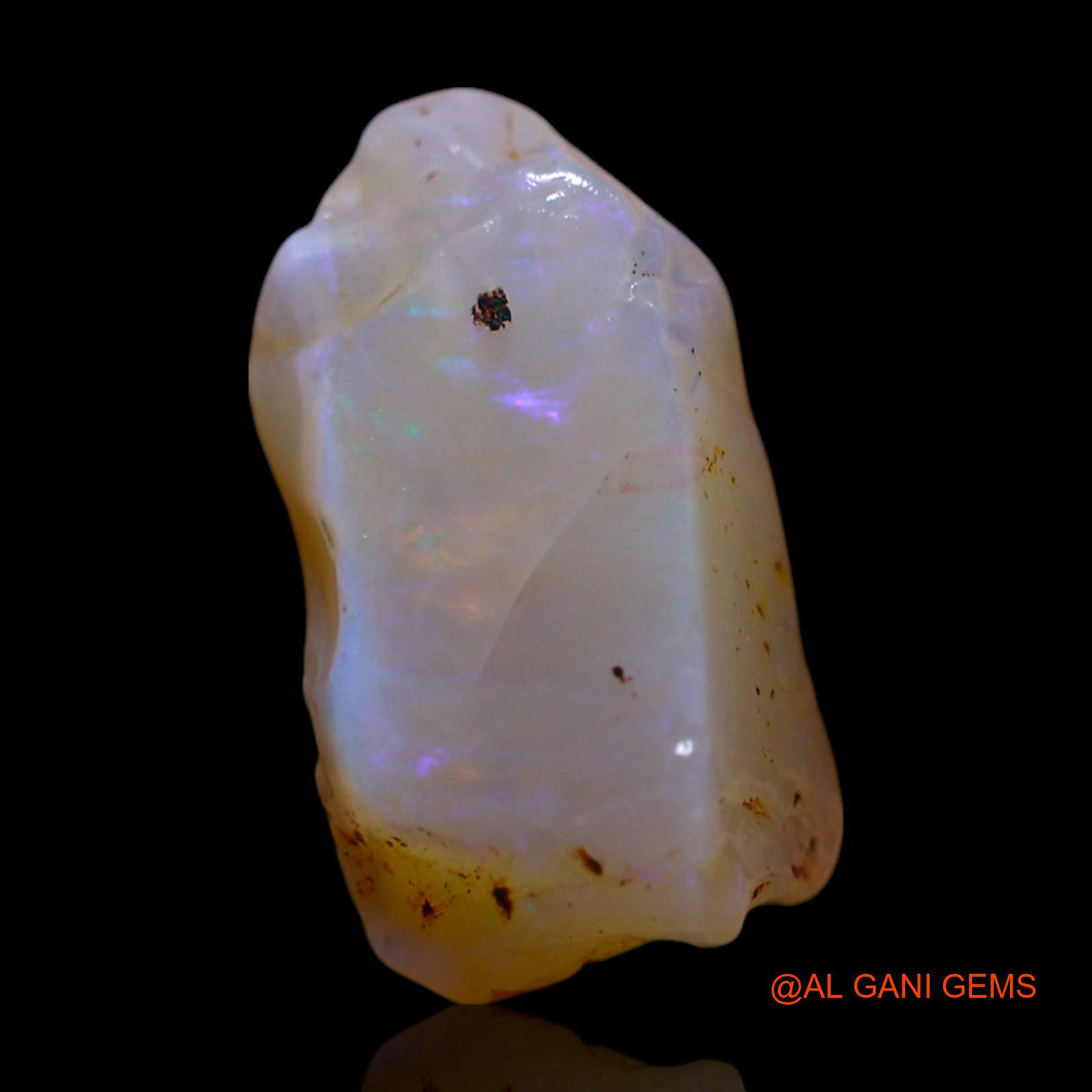Natural Untreated Fire Opal Loose Gemstone Fancy Rough From Australia 4.00 Cts 14x8x6 mm RG-766
