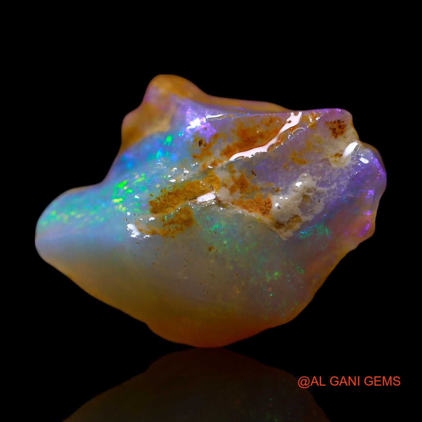 4.00 Cts Natural Australian Fire Opal Loose Gemstone Fancy Rough 14x10x7 mm RG-768