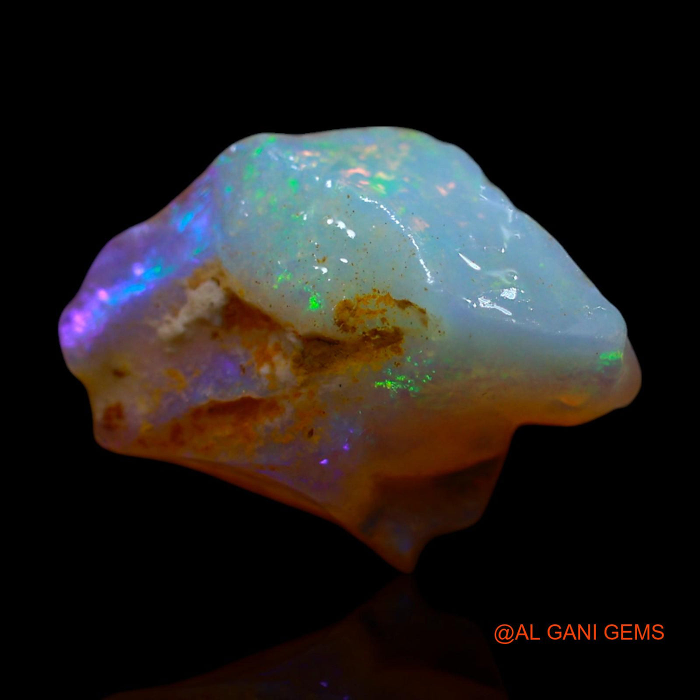 4.00 Cts Natural Australian Fire Opal Loose Gemstone Fancy Rough 14x10x7 mm RG-768