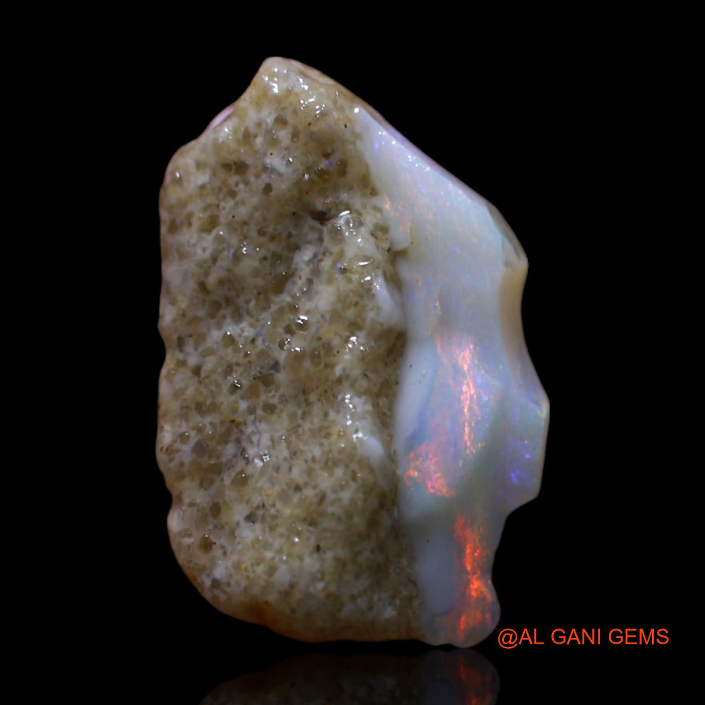 3.00 Cts Unheated Australian Fire Opal Loose Gemstone Fancy Rough Natural 14x9x5 mm RG-769