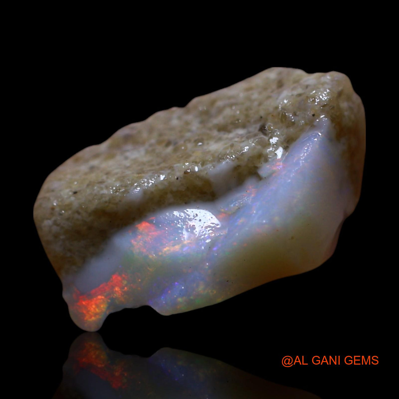 3.00 Cts Unheated Australian Fire Opal Loose Gemstone Fancy Rough Natural 14x9x5 mm RG-769