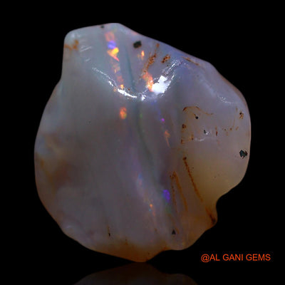 Natural Untreated Fire Opal Loose Gemstone Fancy Rough From Australia 4.00 Cts 13x11x7 mm RG-780
