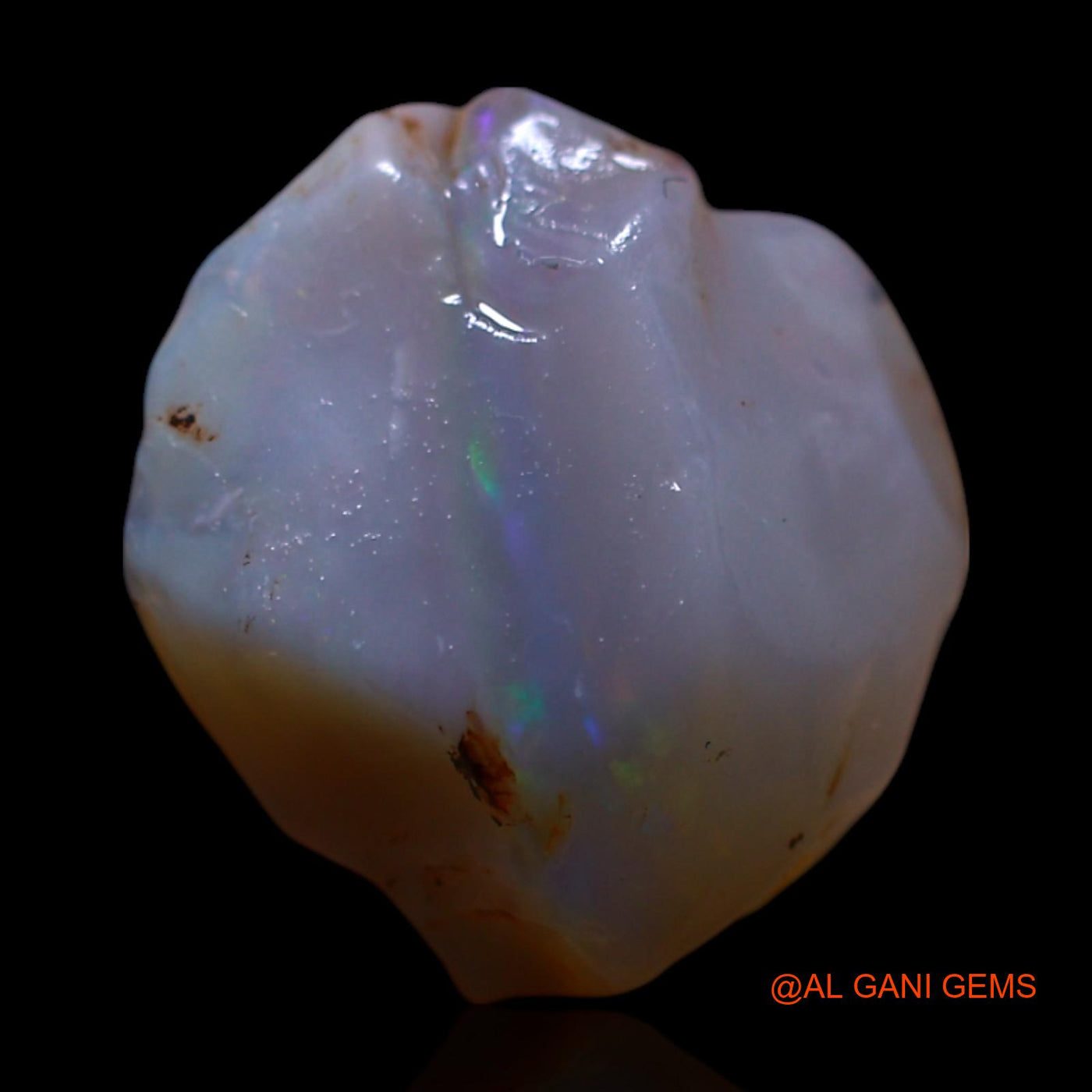 Natural Untreated Fire Opal Loose Gemstone Fancy Rough From Australia 4.00 Cts 13x11x7 mm RG-780