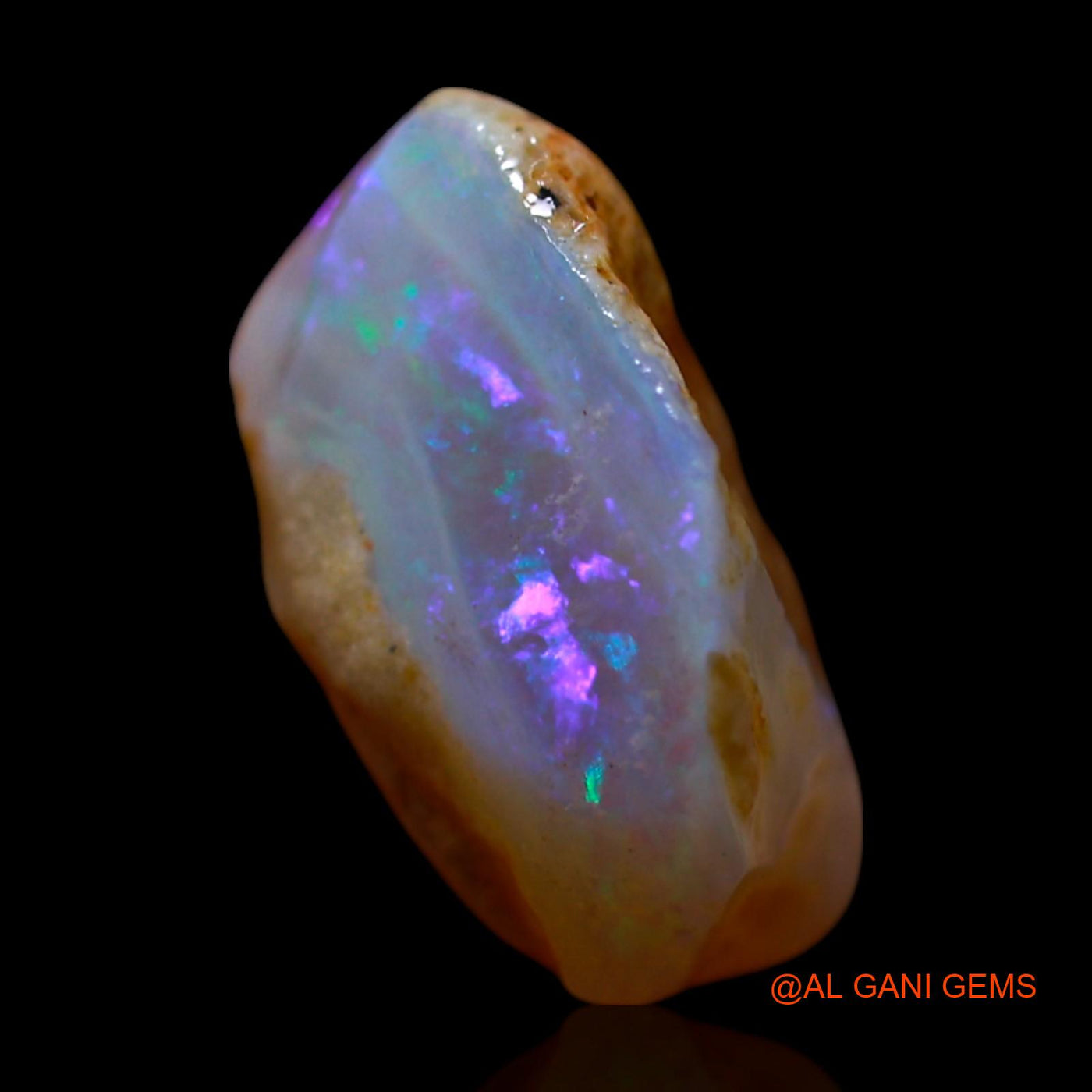 4.00 Cts Natural Australian Fire Opal Loose Gemstone Fancy Rough 12x11x6 mm RG-783