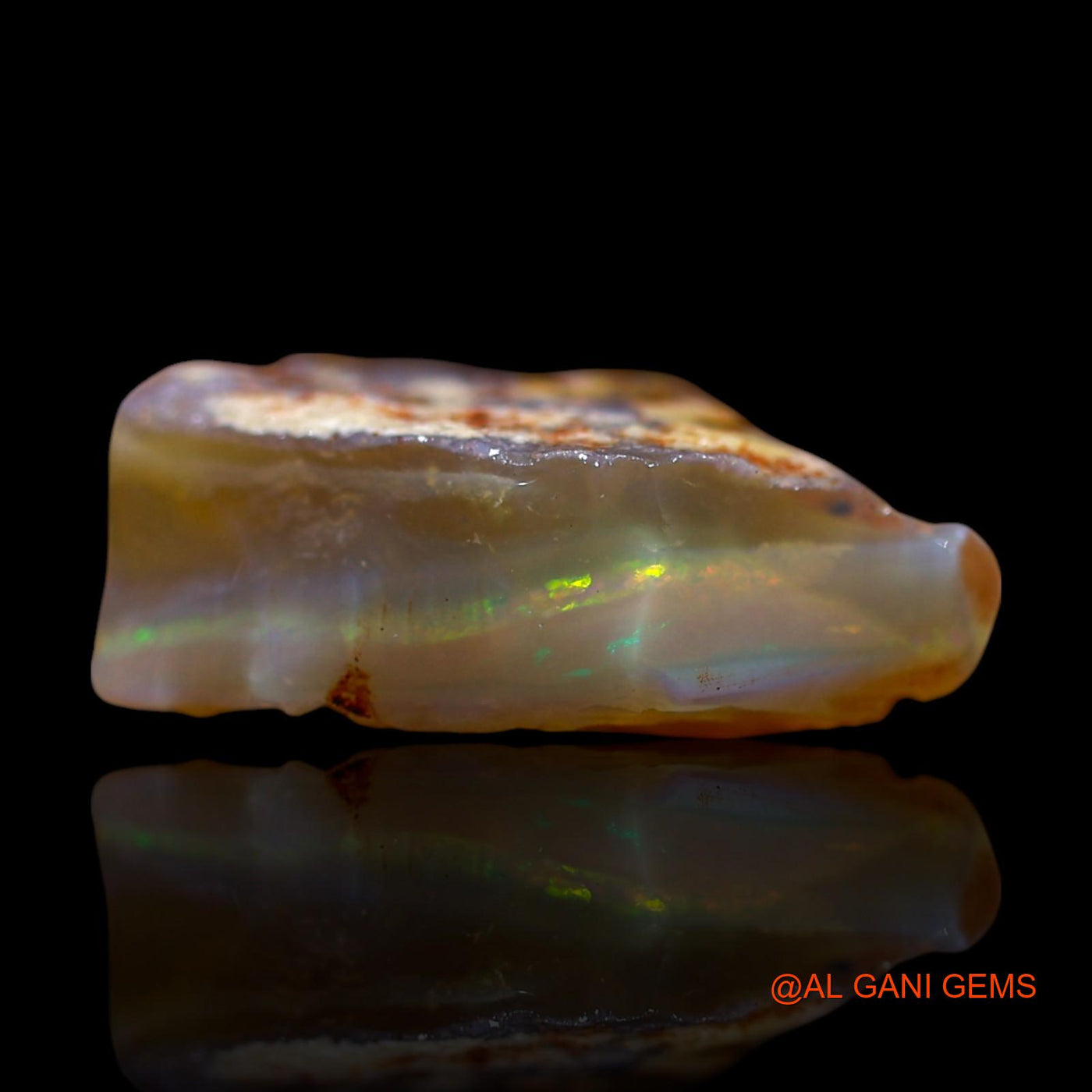 8.00 Cts Natural Australian Fire Opal Loose Gemstone Fancy Rough 17x13x7 mm RG-807