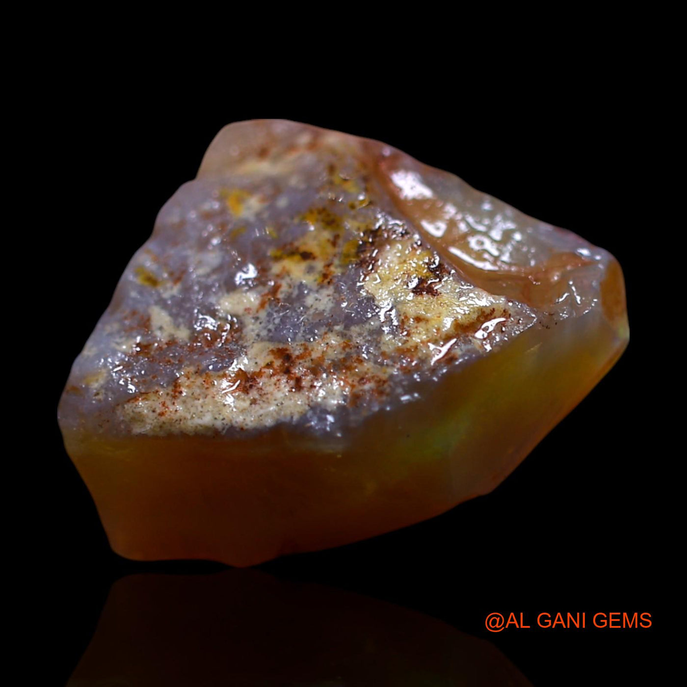 8.00 Cts Natural Australian Fire Opal Loose Gemstone Fancy Rough 17x13x7 mm RG-807