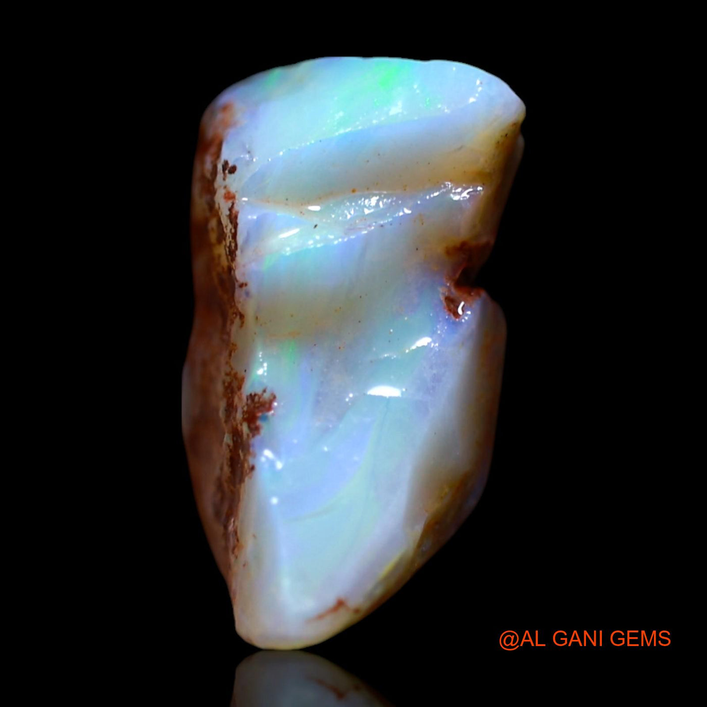 Natural Untreated Fire Opal Loose Gemstone Fancy Rough From Australia 5.00 Cts 16x13x7 mm RG-809