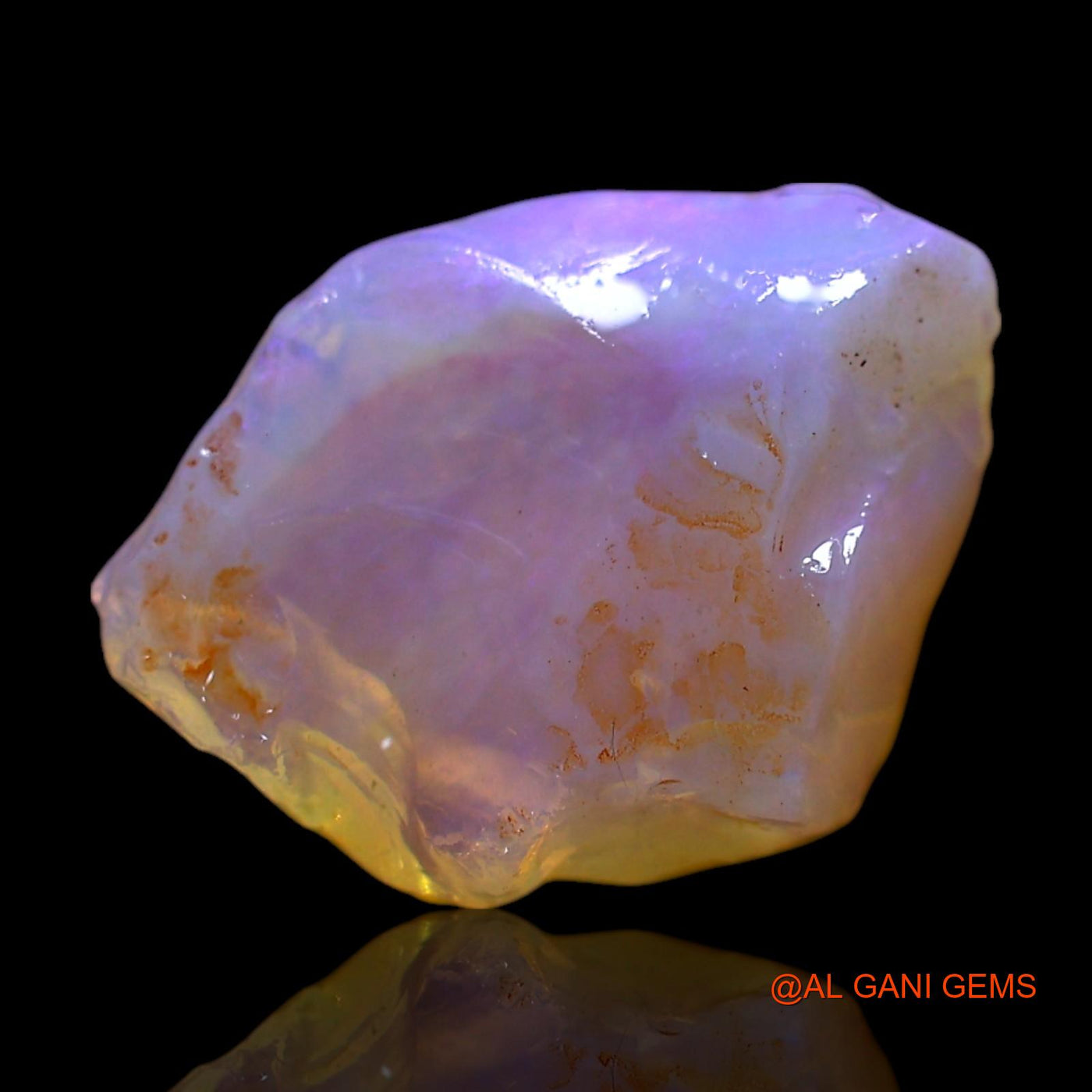Natural Untreated Fire Opal Loose Gemstone Fancy Rough From Australia 3.00 Cts 14x10x4 mm RG-80