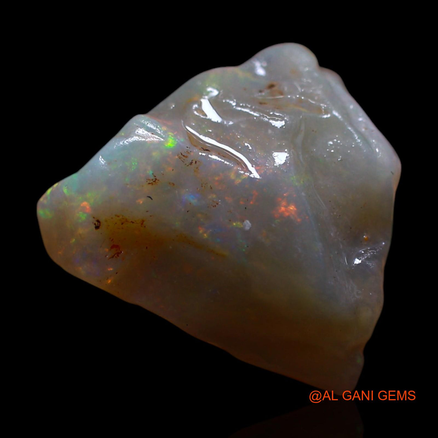 8.00 Cts Natural Australian Fire Opal Fancy Rough Loose Gemstone For Jewelry 13x11x10 mm RG-810