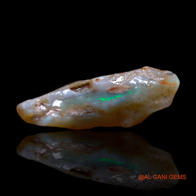 Natural Untreated Fire Opal Loose Gemstone Fancy Rough From Australia 5.00 Cts 18x10x6 mm RG-811