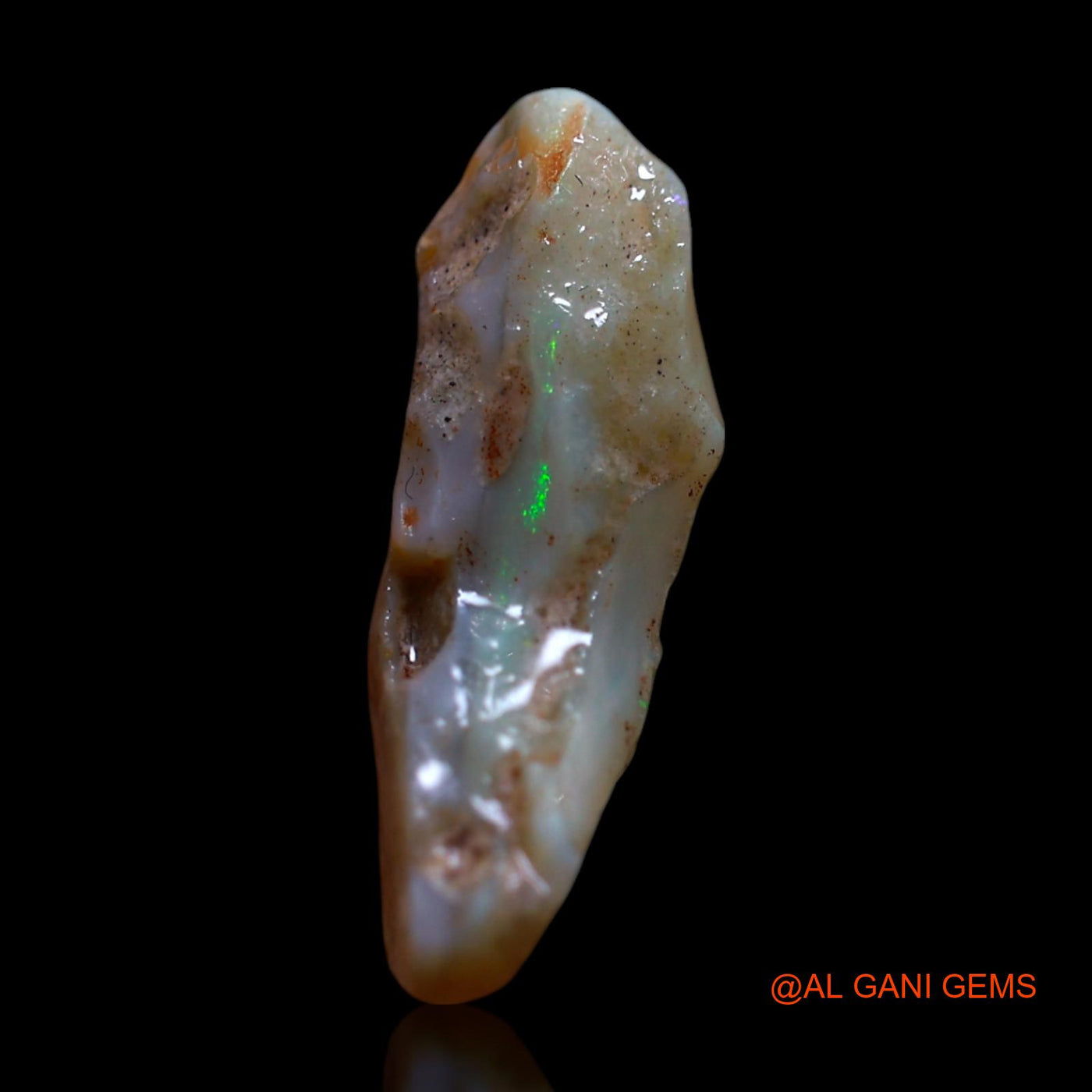 Natural Untreated Fire Opal Loose Gemstone Fancy Rough From Australia 5.00 Cts 18x10x6 mm RG-811