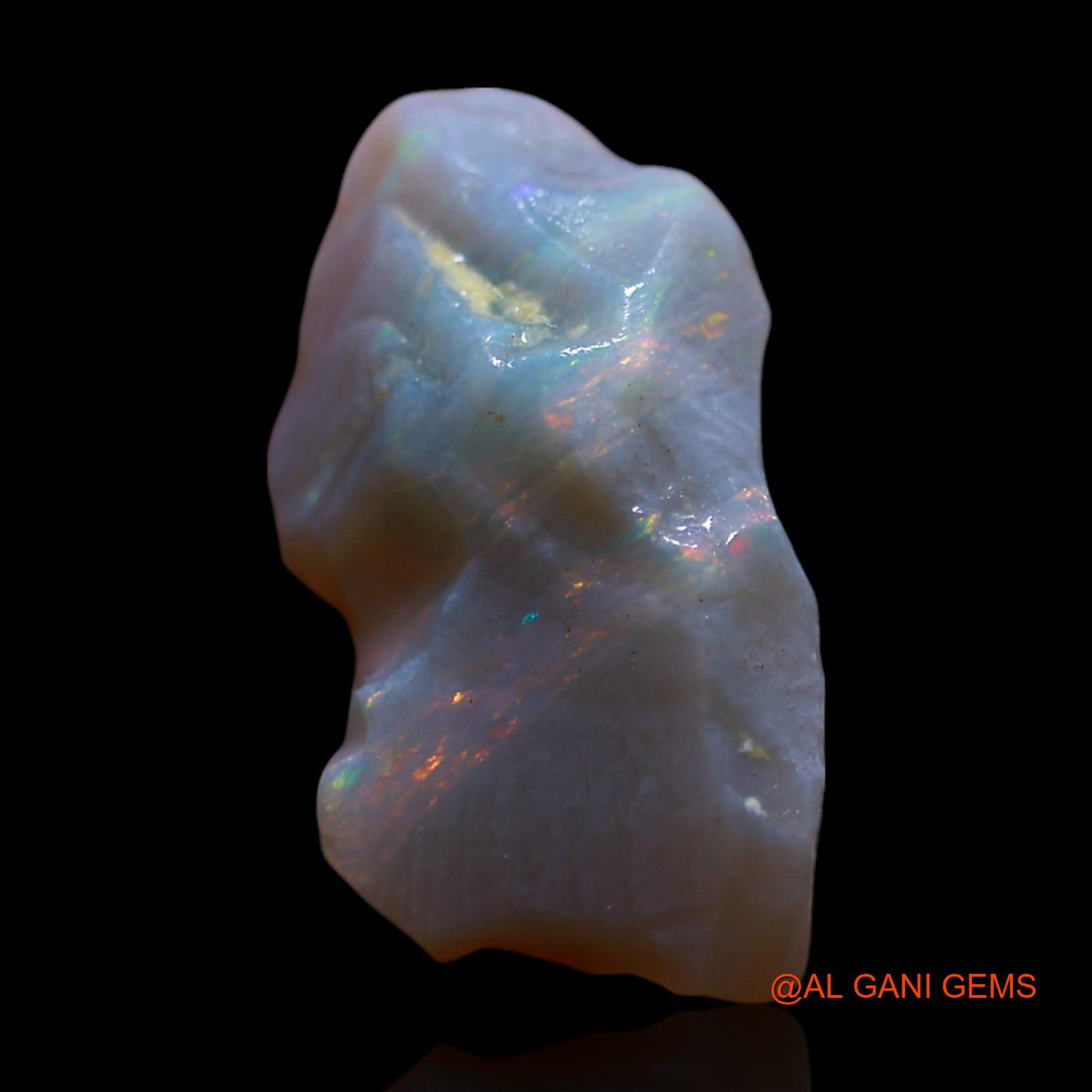 Natural Fire Opal Gemstone 4.00 Cts Loose Fancy Rough From Australia 18x9x6 mm RG-812