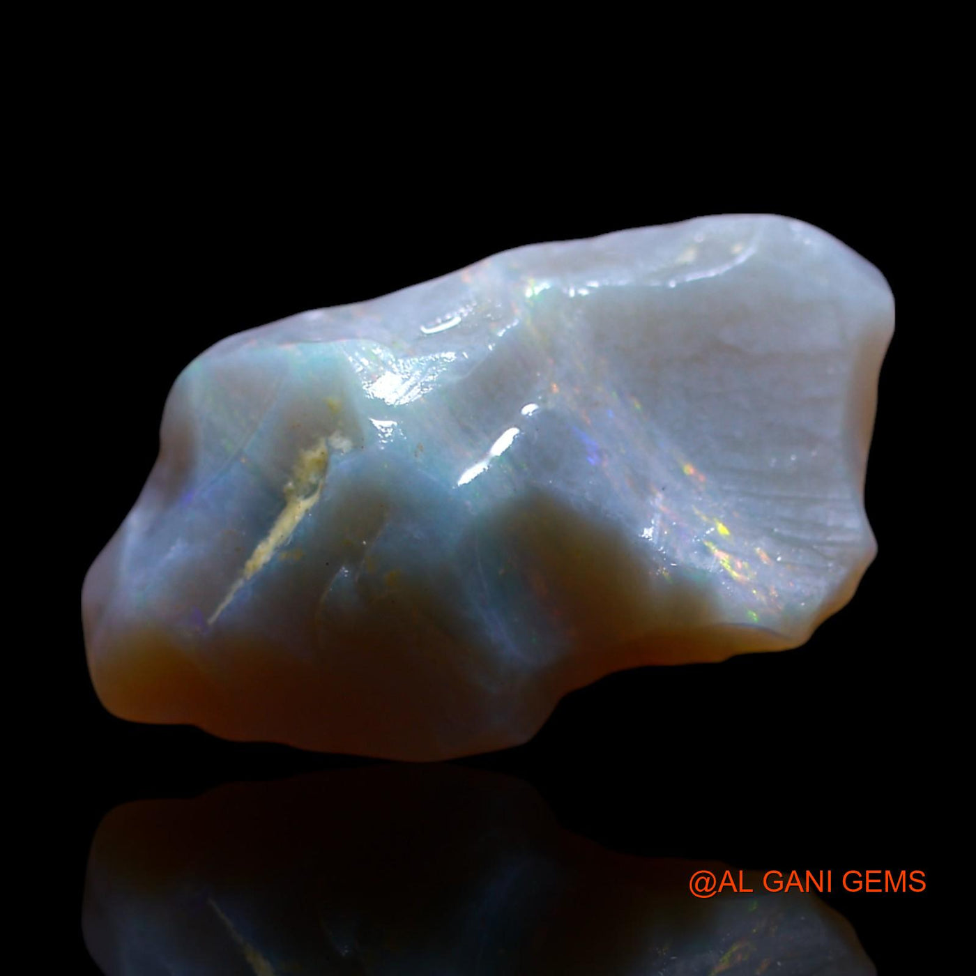 Natural Fire Opal Gemstone 4.00 Cts Loose Fancy Rough From Australia 18x9x6 mm RG-812