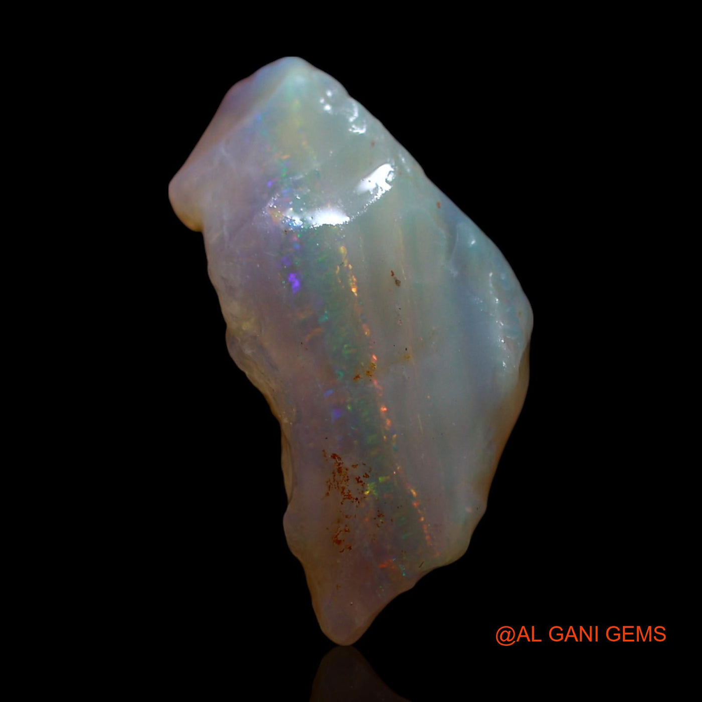 Natural Untreated Fire Opal Loose Gemstone Fancy Rough From Australia 5.00 Cts 17x9x7 mm RG-813