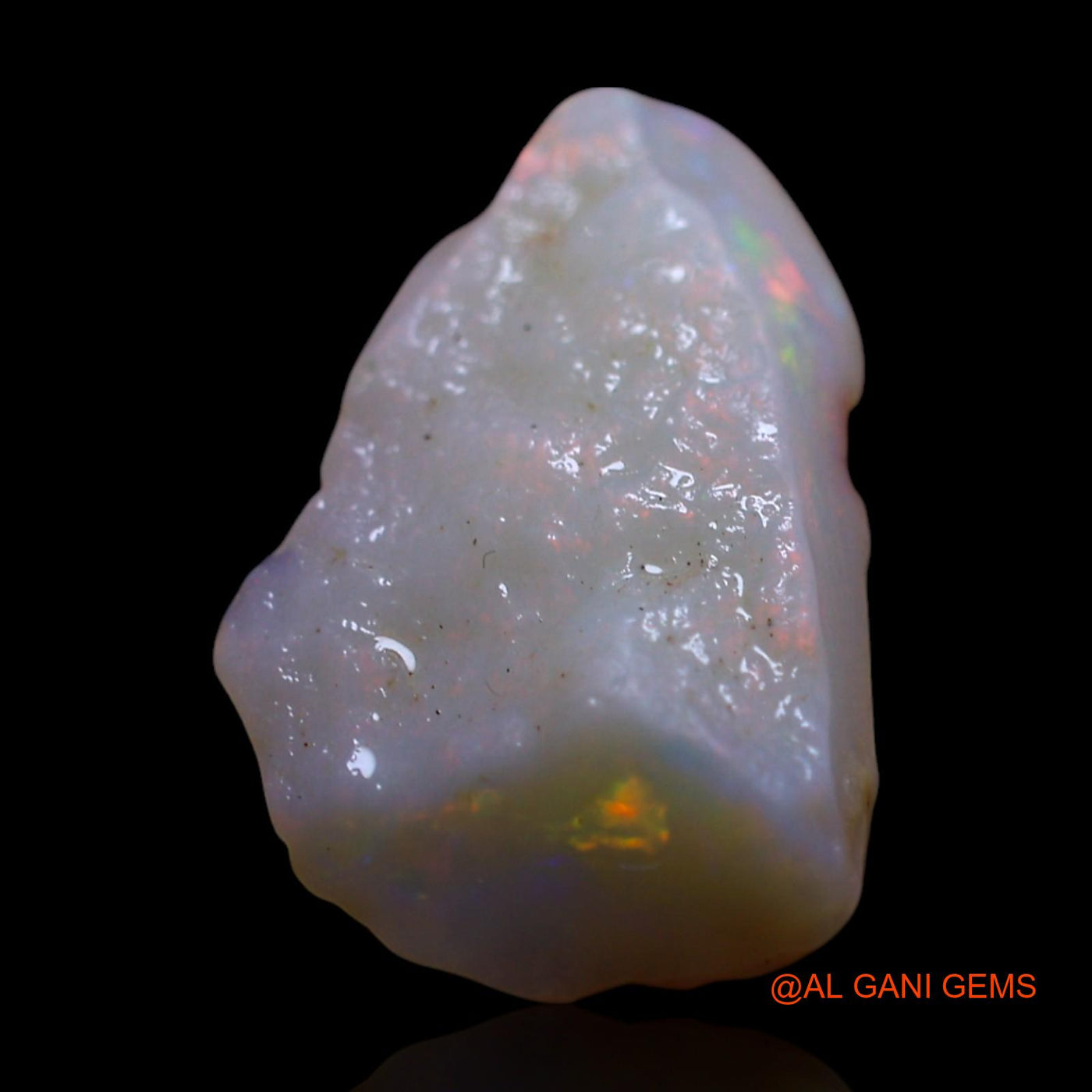 Natural Fire Opal Gemstone 3.00 Cts Loose Fancy Rough From Australia 16x10x4 mm RG-814