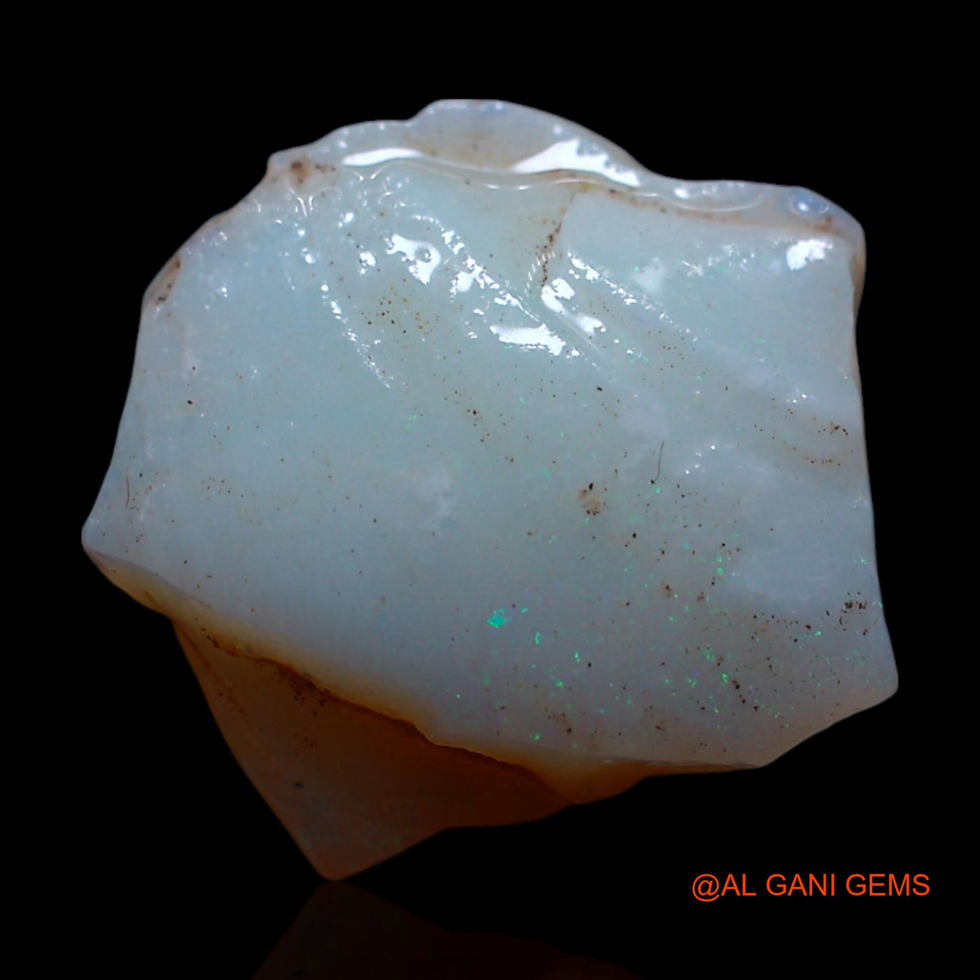 Natural Untreated Fire Opal Loose Gemstone Fancy Rough From Australia 4.00 Cts 14x13x4 mm RG-829