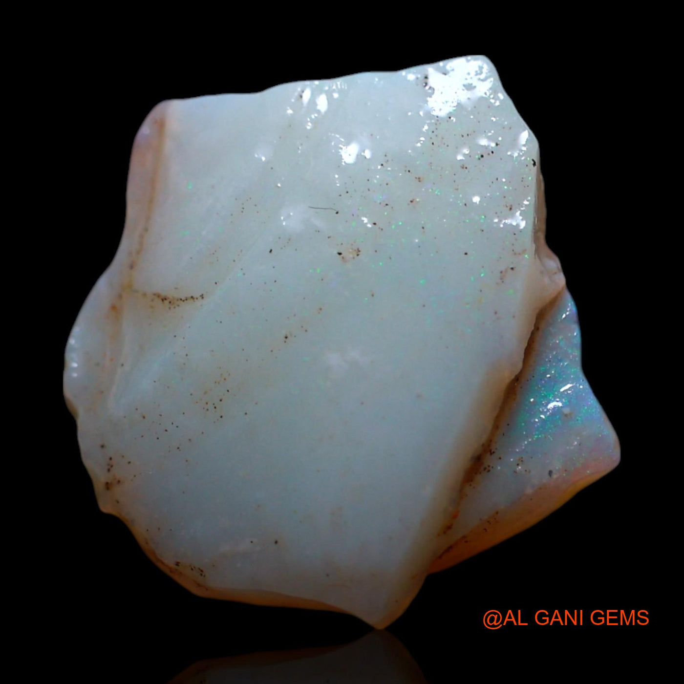 Natural Untreated Fire Opal Loose Gemstone Fancy Rough From Australia 4.00 Cts 14x13x4 mm RG-829