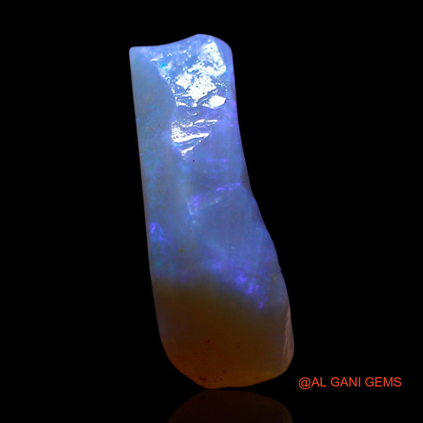Natural Untreated Fire Opal Loose Gemstone Fancy Rough From Australia 4.00 Cts 15x8x5 mm RG-832