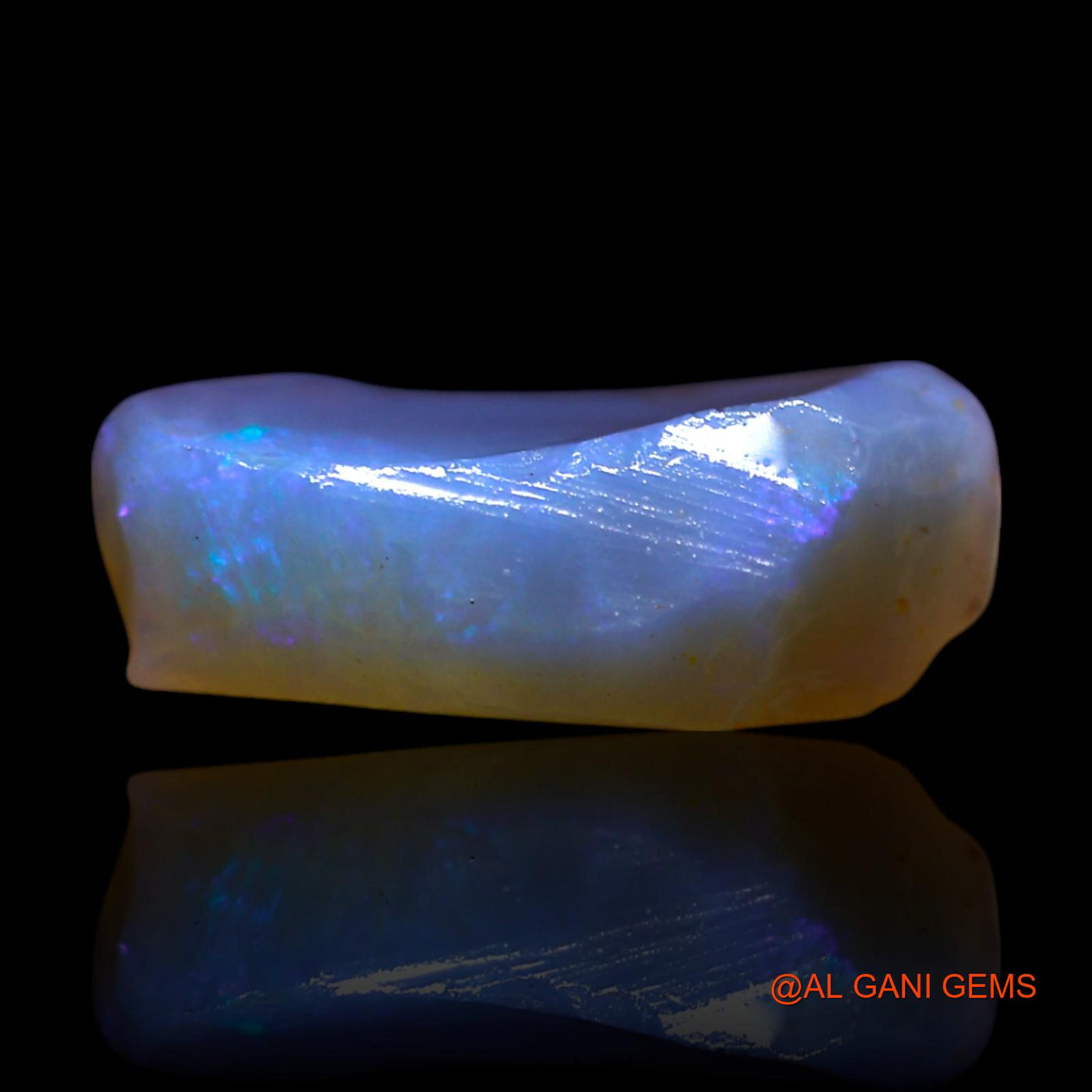 Natural Untreated Fire Opal Loose Gemstone Fancy Rough From Australia 4.00 Cts 15x8x5 mm RG-832