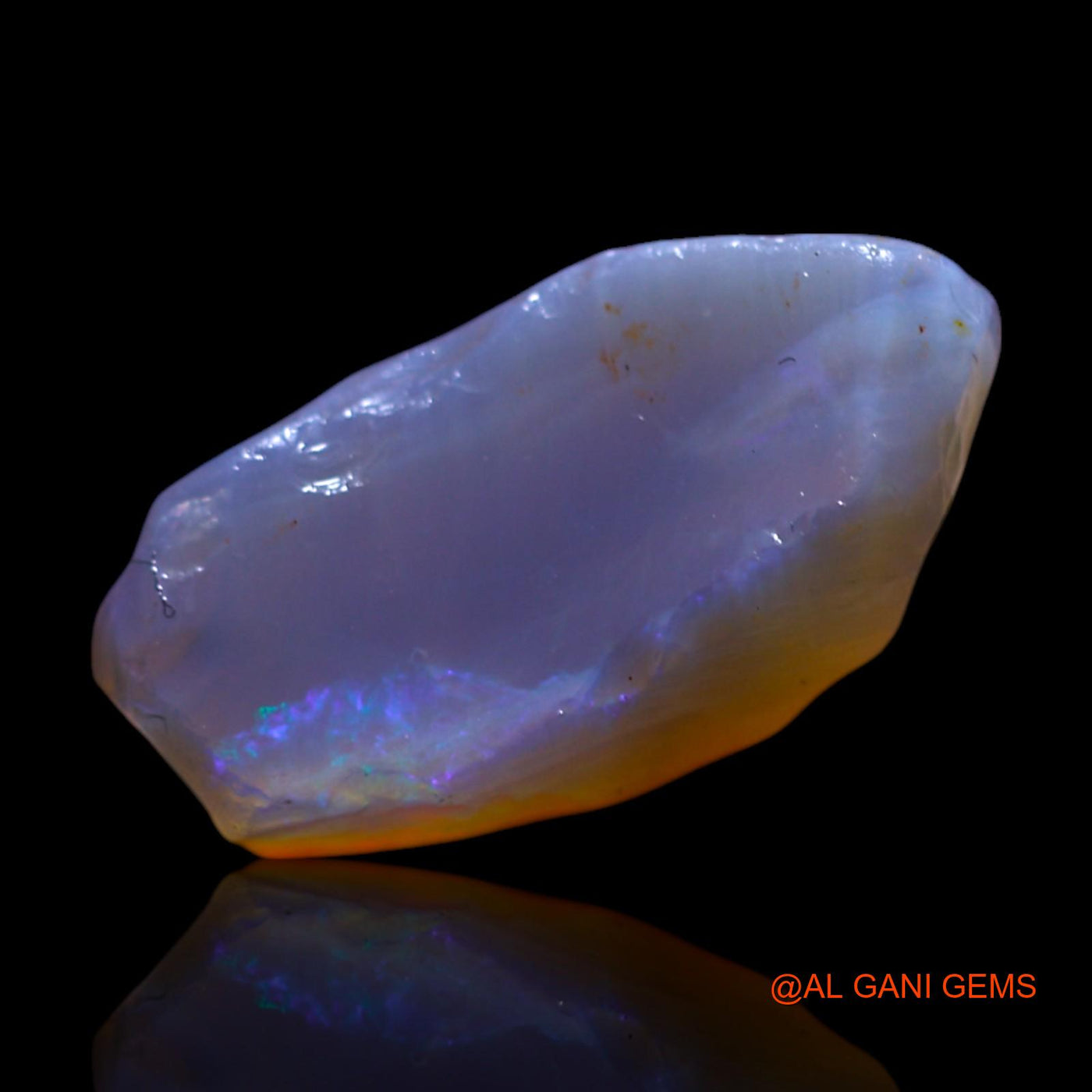Natural Untreated Fire Opal Loose Gemstone Fancy Rough From Australia 4.00 Cts 15x8x5 mm RG-832