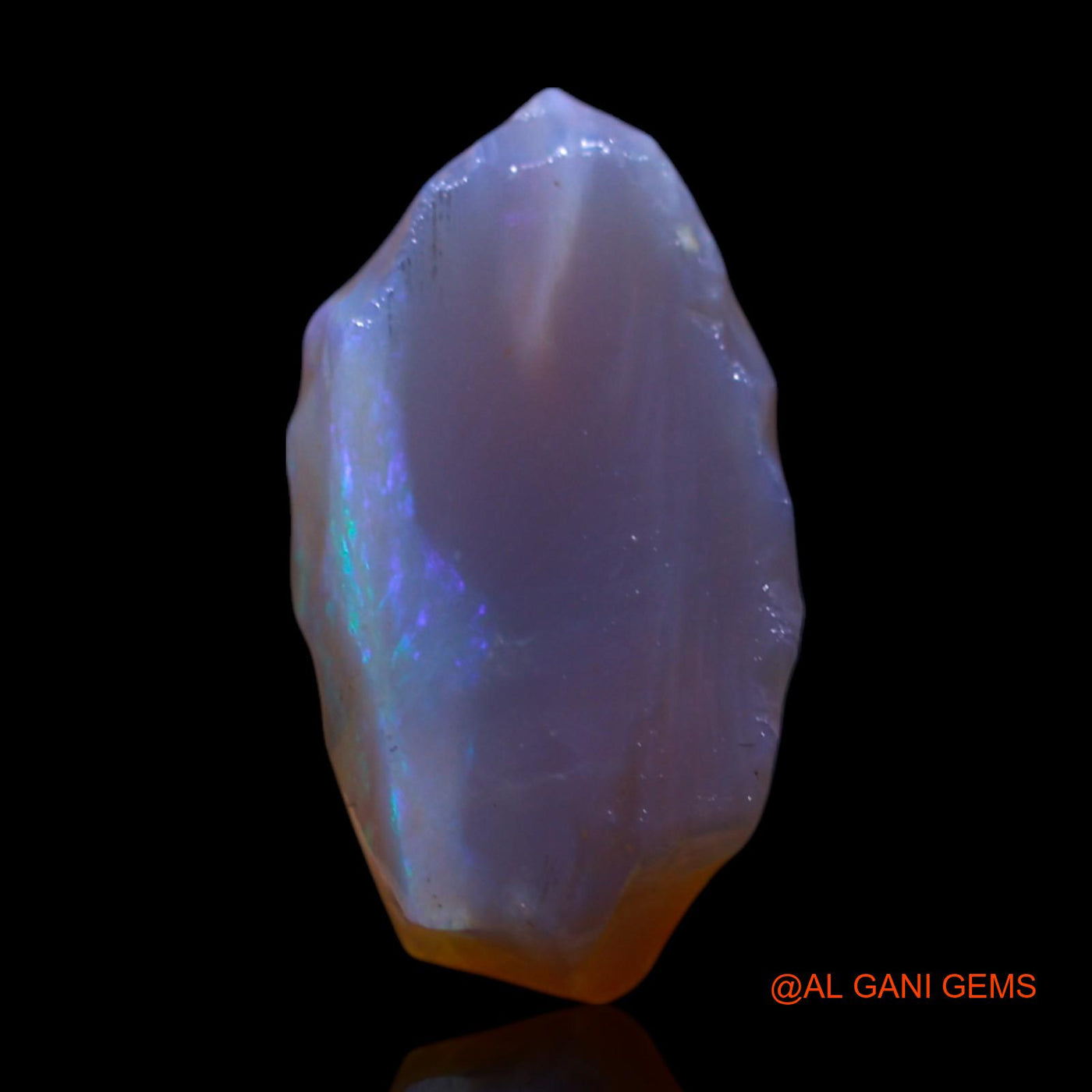 Natural Untreated Fire Opal Loose Gemstone Fancy Rough From Australia 4.00 Cts 15x8x5 mm RG-832