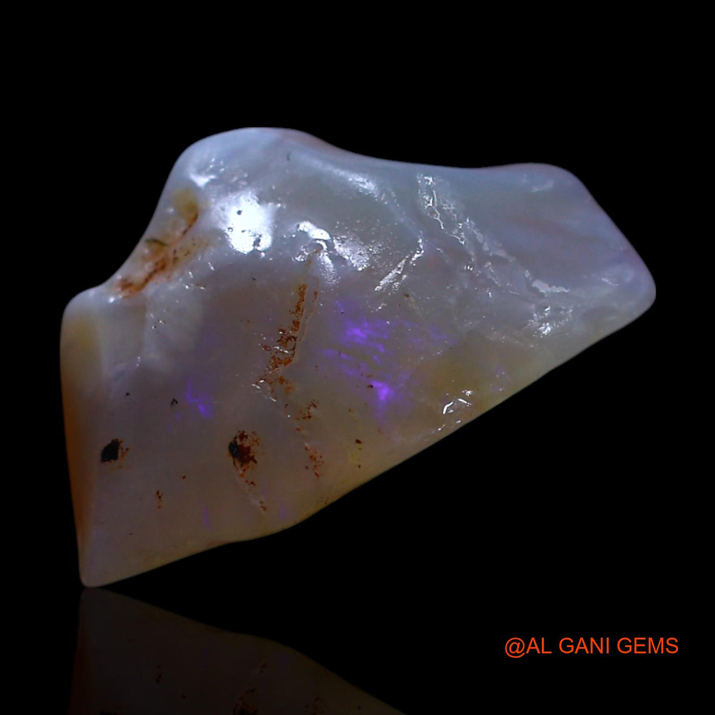 Natural Untreated Fire Opal Loose Gemstone Fancy Rough From Australia 4.00 Cts 14x9x7 mm RG-836