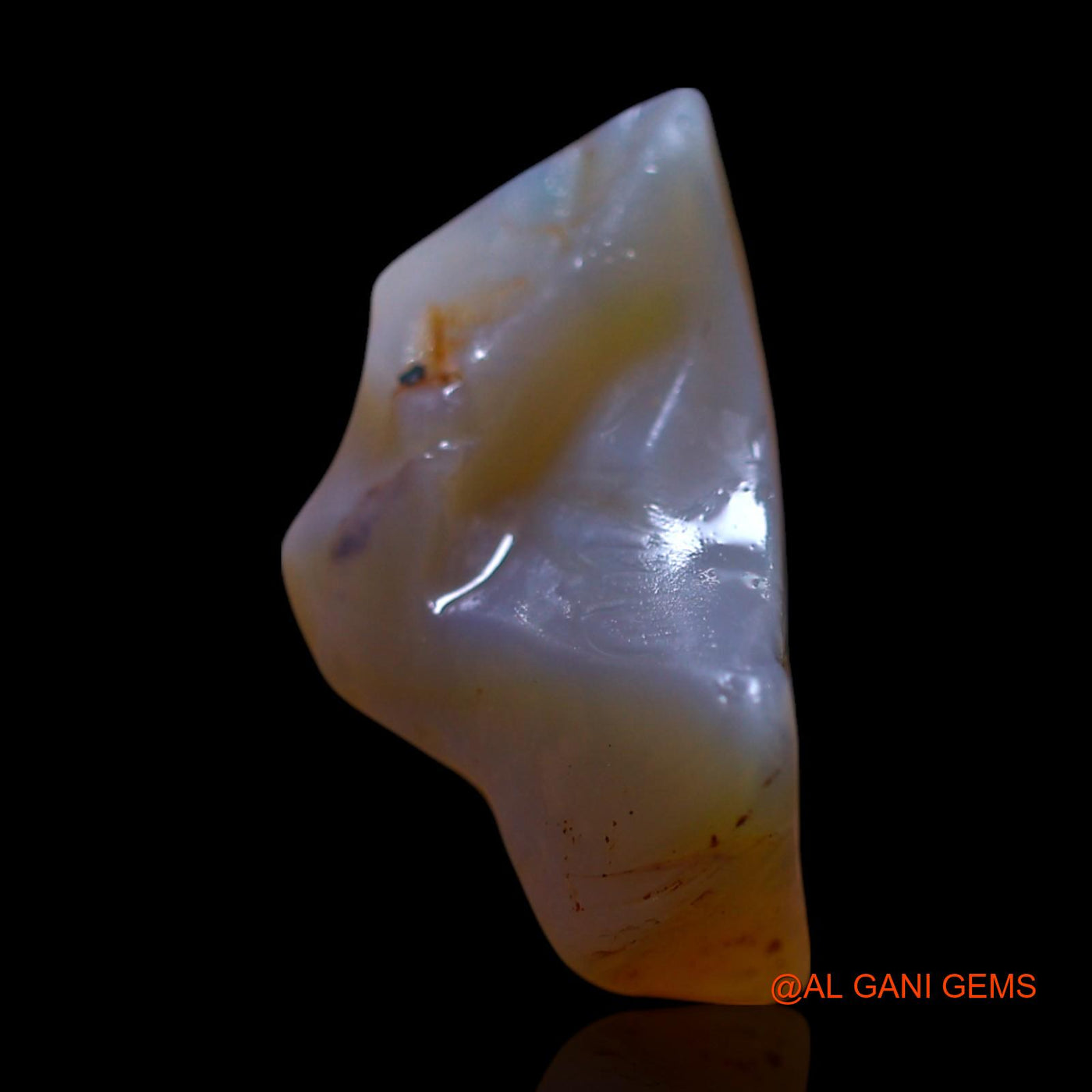 Natural Untreated Fire Opal Loose Gemstone Fancy Rough From Australia 4.00 Cts 14x9x7 mm RG-836