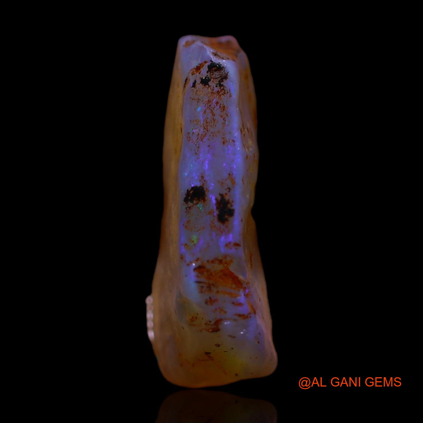 3.00 Cts Natural Australian Fire Opal Loose Gemstone Fancy Rough 15x10x4 mm RG-839