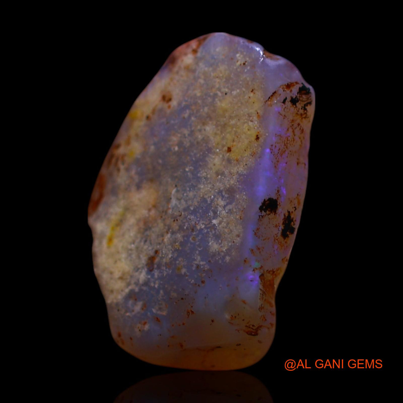 3.00 Cts Natural Australian Fire Opal Loose Gemstone Fancy Rough 15x10x4 mm RG-839