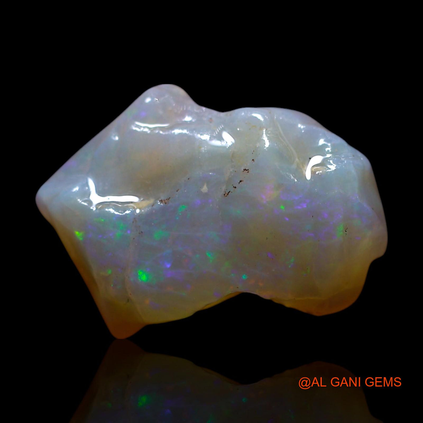 Natural Untreated Fire Opal Loose Gemstone Fancy Rough From Australia 4.00 Cts 15x11x5 mm RG-842