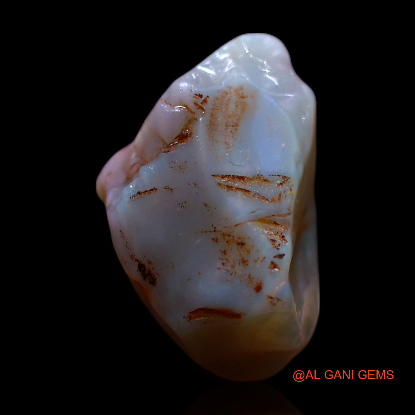 Natural Fire Opal Gemstone 5.00 Cts Loose Fancy Rough From Australia 13x11x8 mm RG-844