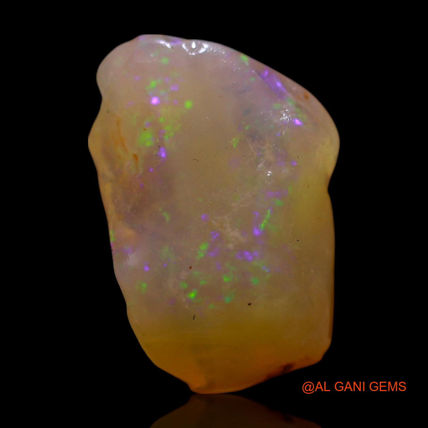 Natural Untreated Fire Opal Loose Gemstone Fancy Rough From Australia 4.00 Cts 14x9x6 mm RG-845