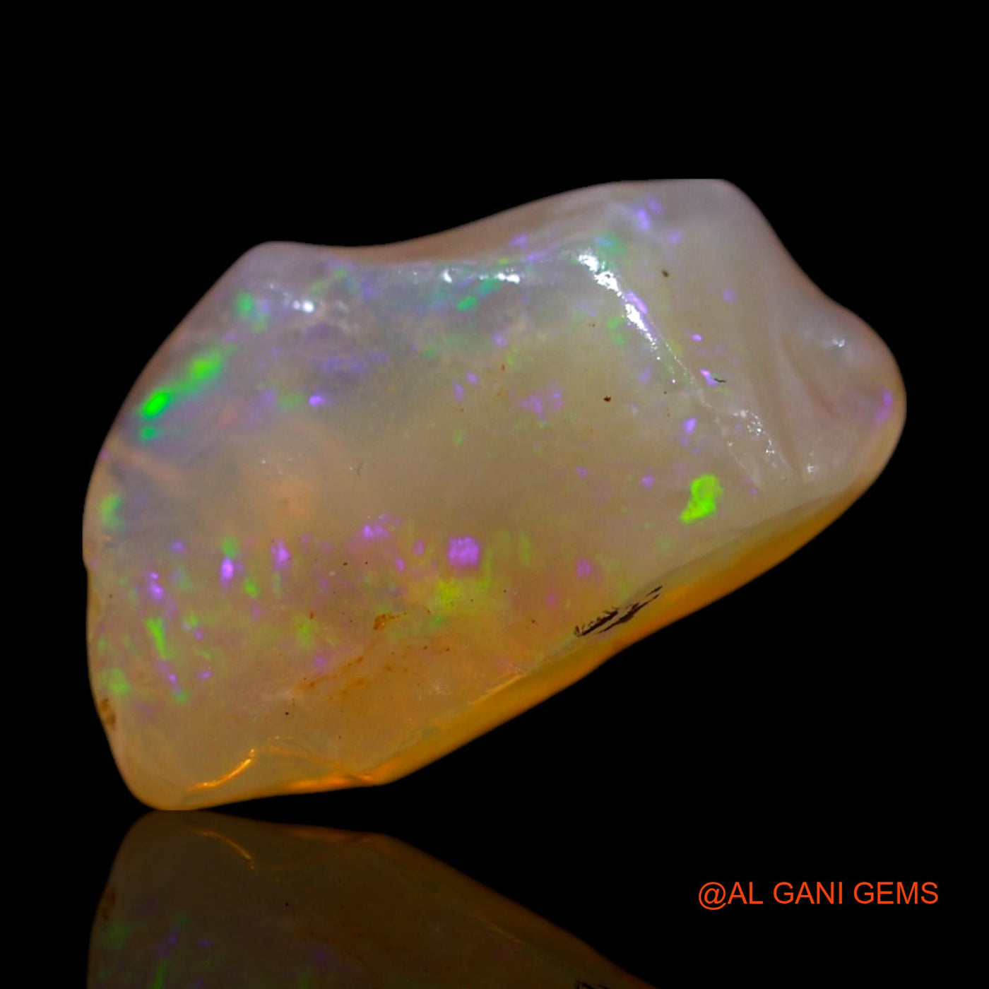 Natural Untreated Fire Opal Loose Gemstone Fancy Rough From Australia 4.00 Cts 14x9x6 mm RG-845