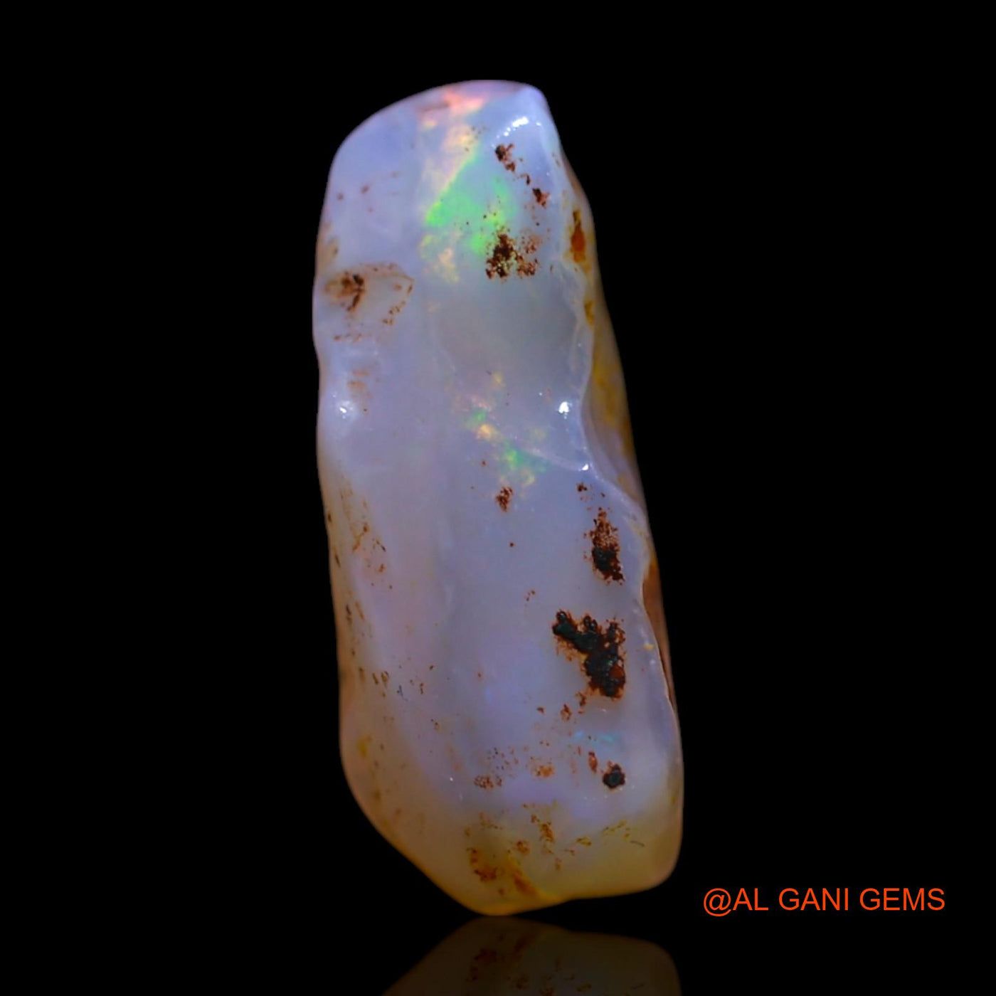 Natural Untreated Fire Opal Loose Gemstone Fancy Rough From Australia 4.00 Cts 14x11x6 mm RG-852