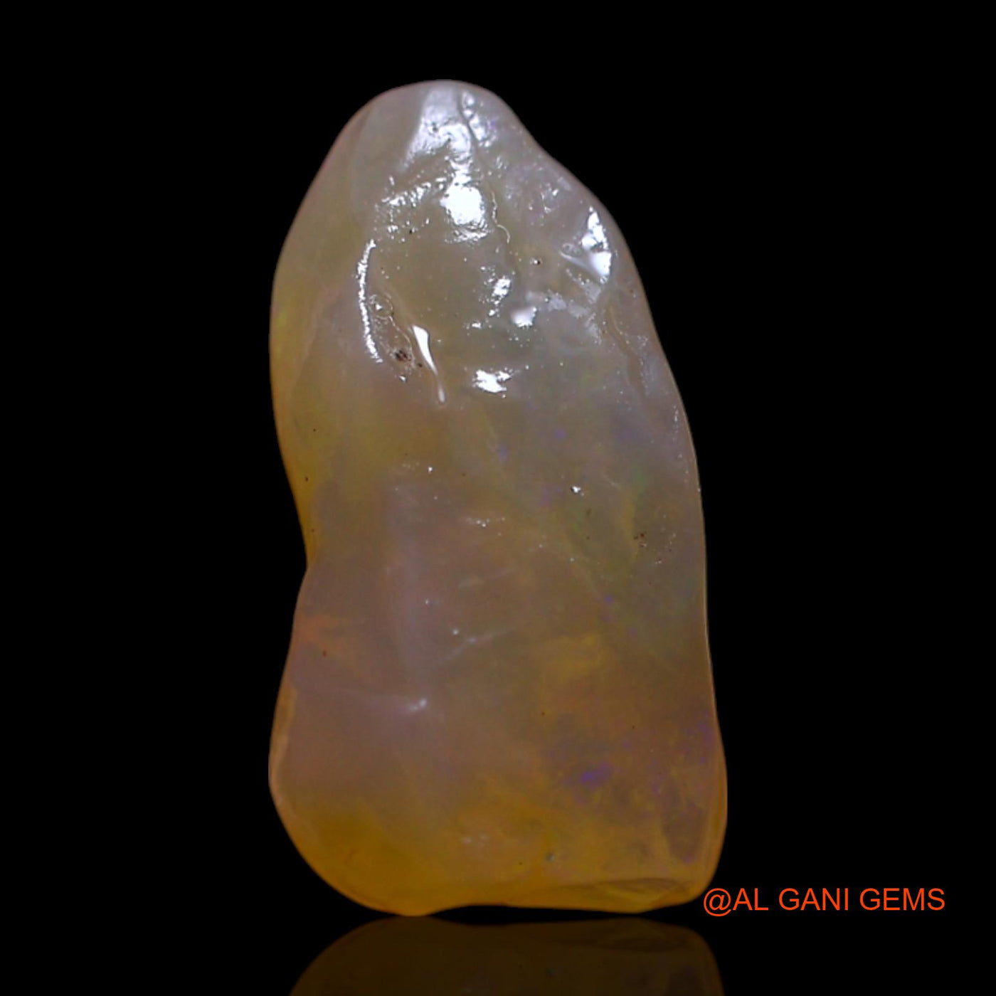 Natural Fire Opal Gemstone 4.00 Cts Loose Fancy Rough From Australia 13x9x6 mm RG-867