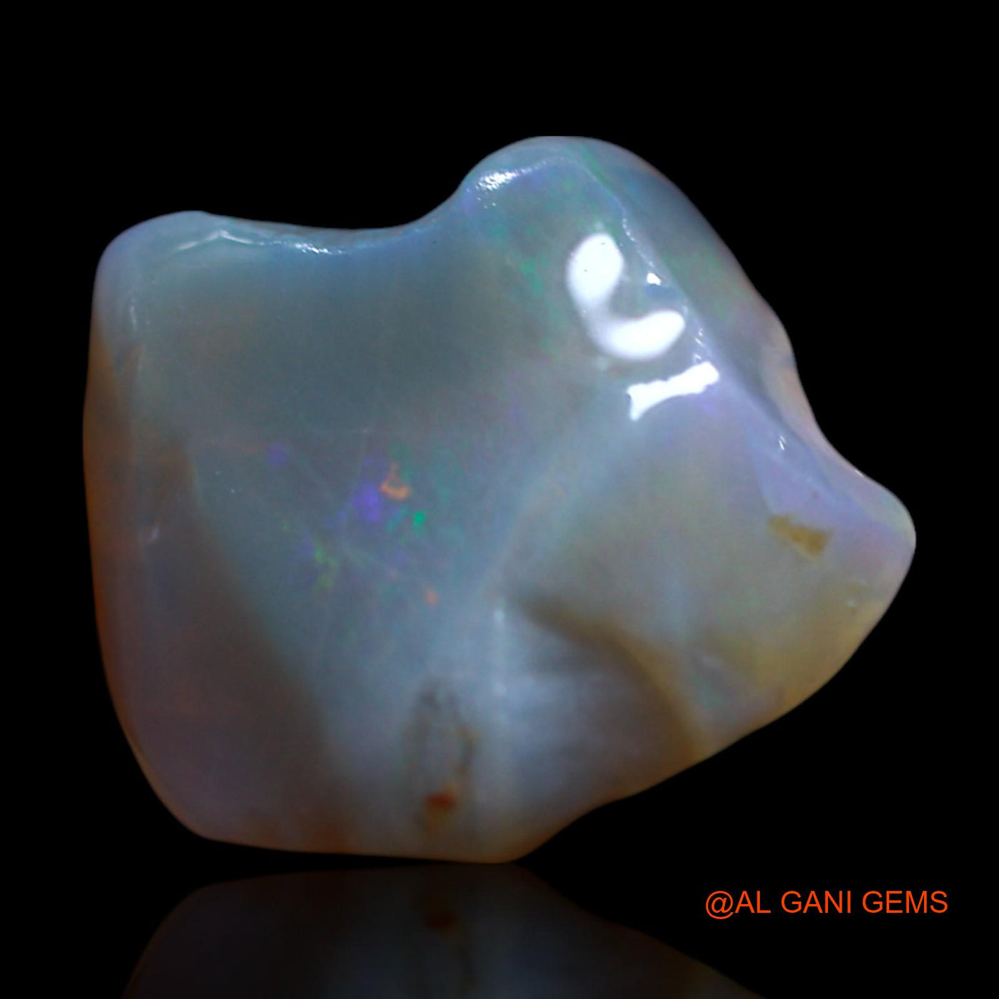3.80 Cts Natural Australian Fire Opal Loose Gemstone Fancy Rough 12x12x4 mm RG-870