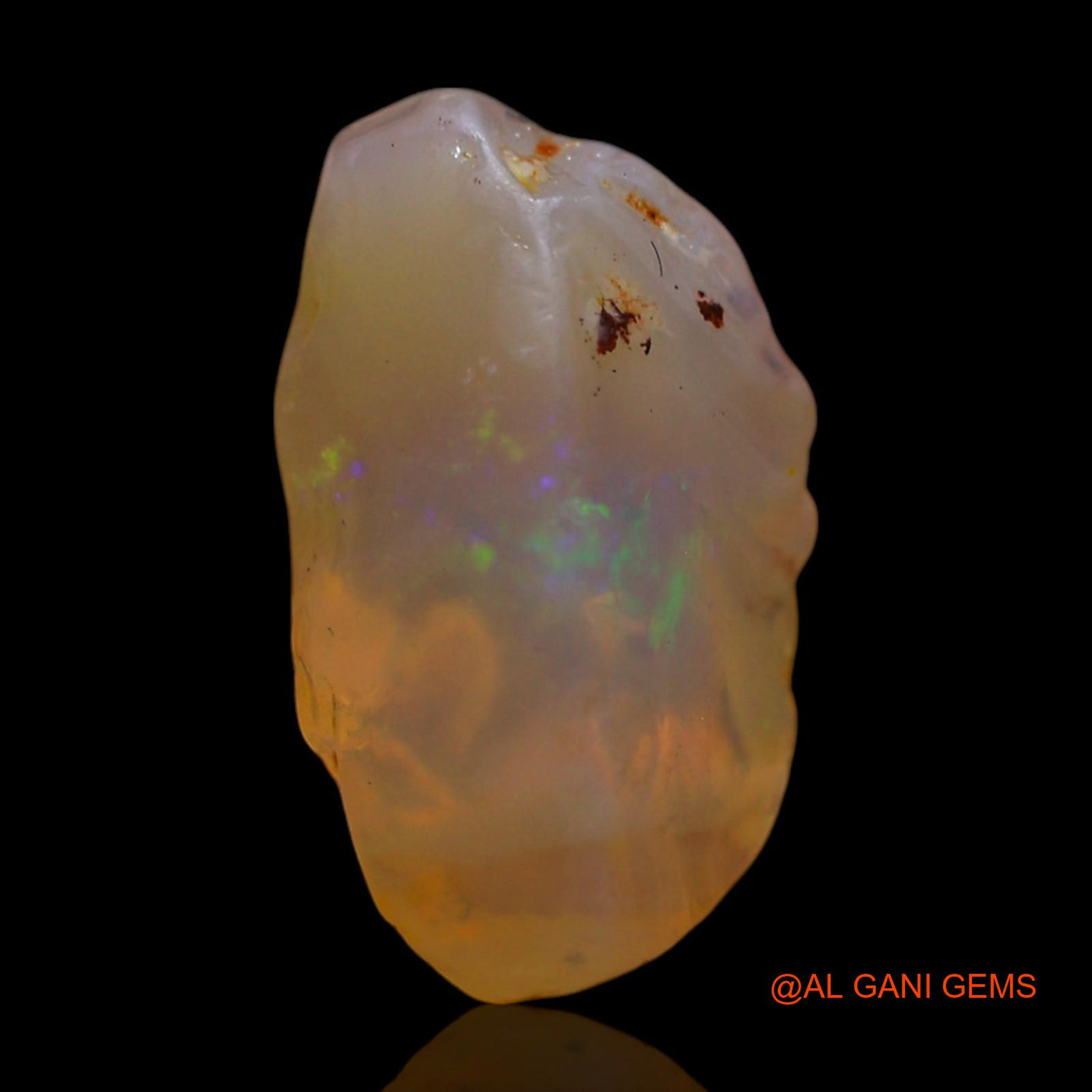 Natural Fire Opal Gemstone 5.00 Cts Loose Fancy Rough From Australia 15x8x7 mm RG-871