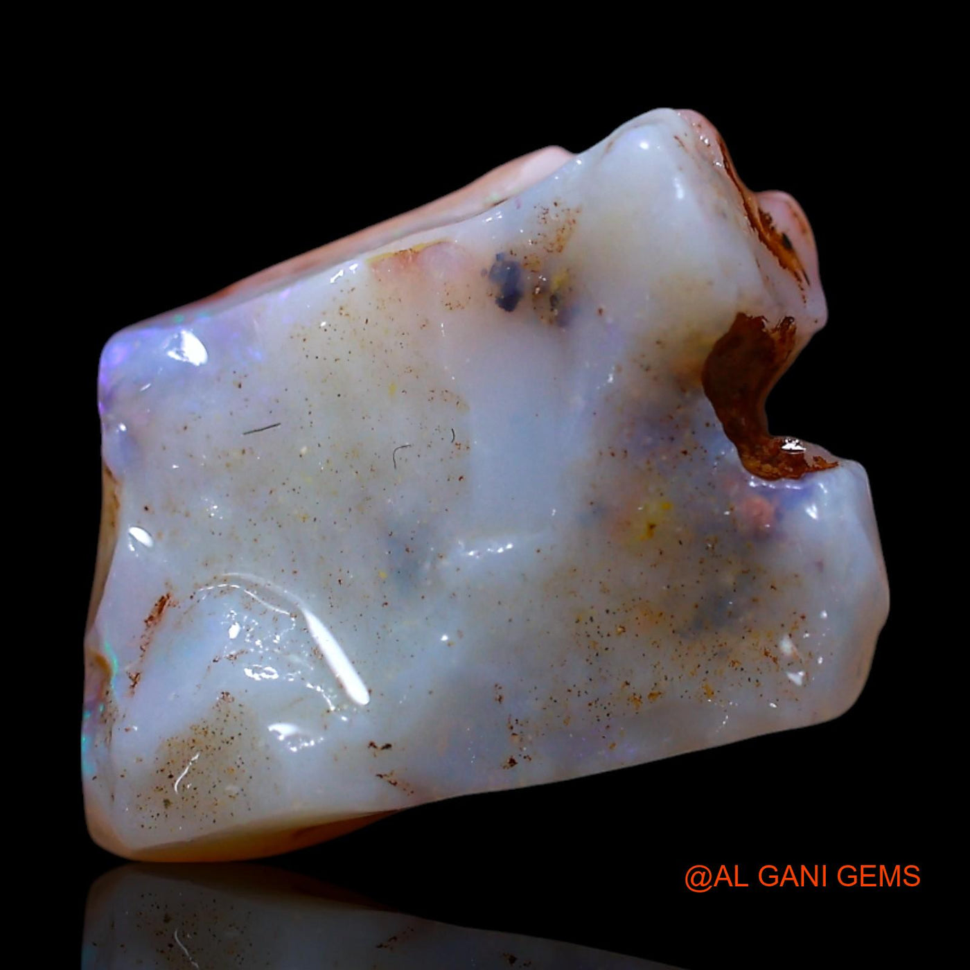3.00 Cts Unheated Australian Fire Opal Loose Gemstone Fancy Rough Natural 13x9x5 mm RG-87